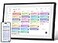 dxmart 101 inch Digital Calendar Chore ChartSmart Touchscreen Interactive Display for Family Schedules Digital Photo Frame Functon Great for Organizing Your 2026 Calendar