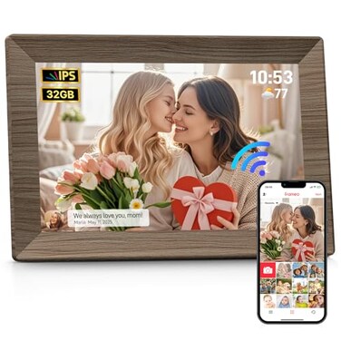 MaxAngel Frameo 101 Digital Picture Frame Smart WiFi Digital Photo Frame with 1280x800 HD IPS Touch Screen 32GB Memory AutoRotate Wall Mounted Share PhotosVideos from Phone Anywhere