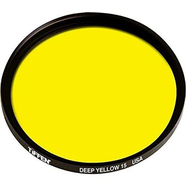 Tiffen 55mm 15 Camera Lens Filter Yellow
