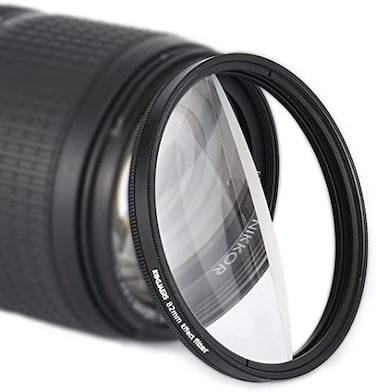 KOGJAERS Lens Filter 82mm Half Bokeh Effects Filters Foreground Blur Camera Filter Creative Photographers Perfect Photography Set Camera Accessories