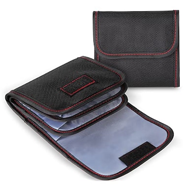 DomeStar Filter Case 2PCS 3Pocket Camera Lens Filter Carry Case Professional Photography Filter Holder Belt Bag Pouch Waterresistant and Dustproof Design for 25mm82mm Filters