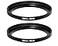 Fotasy 2 Pcs 4349MM StepUp Ring Adapter 43mm to 49mm Step Up Filter Ring 43mm Male 49mm Female Stepping Up Ring for DSLR Camera Lens and ND UV CPL Infrared Filters