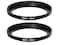 Fotasy 2 Pcs 4349MM StepUp Ring Adapter 43mm to 49mm Step Up Filter Ring 43mm Male 49mm Female Stepping Up Ring for DSLR Camera Lens and ND UV CPL Infrared Filters