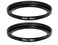 Fotasy 2 Pcs 4349MM StepUp Ring Adapter 43mm to 49mm Step Up Filter Ring 43mm Male 49mm Female Stepping Up Ring for DSLR Camera Lens and ND UV CPL Infrared Filters