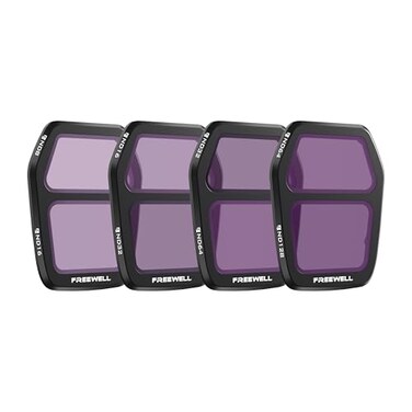 Freewell Air 3S Split ND Filter 4Pack ND8ND16 ND16ND32 ND32ND64 ND64ND128 for Balanced Exposure for DualLens Control in Changing Light