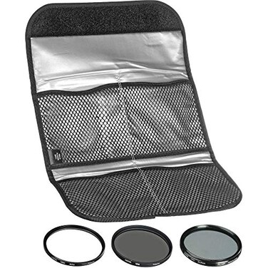 Hoya 62mm HMC UVCircular Polarizer ND8 3 Digital Filter Set with Pouch