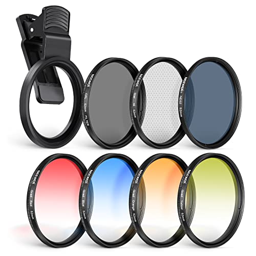 نيوير Neewer Nd Cpl Star 4 Graduated Color Filter Set With Phone Lens Clamp With Iphon