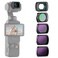 NEEWER ND Filter Set with 075x Wide Angle Lens 108 FOV ND16 ND64 ND256 CPL Circular Polarizer Filter Compatible with DJI Osmo Pocket 3 Pocket 4 Xtra Muse Accessories FLB08