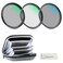 NEEWER 67mm UVCPLND Lens Filter Kit with Hard Shell Storage Case Multicoated Optical Glass Aluminum Alloy Frame UV Circular Polarizer CPL Neutral Density ND4 Filter for 67mm Camera Lens