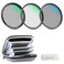 NEEWER 67mm UVCPLND Lens Filter Kit with Hard Shell Storage Case Multicoated Optical Glass Aluminum Alloy Frame UV Circular Polarizer CPL Neutral Density ND4 Filter for 67mm Camera Lens