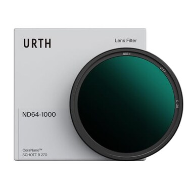 Urth 82mm ND641000 Variable ND Lens Filter Plus 610 Stop Range UltraSlim 20Layer NanoCoated Neutral Density Filter for Cameras