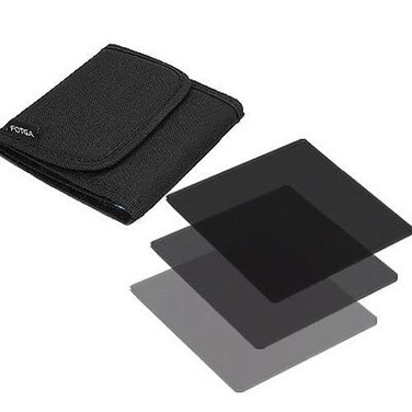 FocusFoto 4x4 Neutral Density Full ND ND2ND4ND8 FilterProtector Case Kit for Matte Box Filter Tray Holder