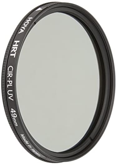 Hoya Circular Polarizer Filter HRT CIRPL UV 49mm Polarizing Filter with UV Absorbing Glass HighRate Transparency Film for Camera Lens MultiCoated Aluminum Frame Water Resistant