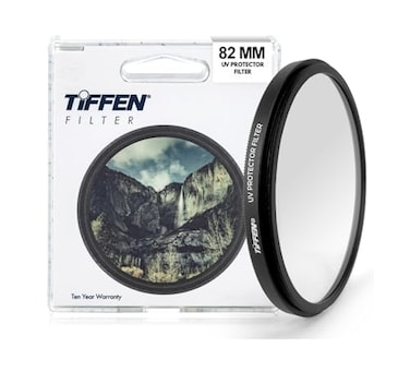 Tiffen 82UVP Slim 82mm UV Protection Filter for Camera Lens Clear Optical Glass Impact Resistant