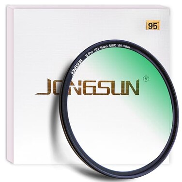 JONGSUN 95mm UV Filter SPro HD Nano MRC Camera Ultraviolet Protection Filter Multicoated B270 UltraSlim Lens Cloth Kit