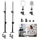 Obeamiu 2 Pack C Clamp Desk Mount Light Stand with 14 Ball Head and Hot Shoe Mount Adapter 2145 Inch Adjustable Tabletop Bracket Stand for DSLR Camera Ring Light Video Monitor Microphone Webcam
