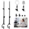 Obeamiu 2 Pack C Clamp Desk Mount Light Stand with 14 Ball Head and Hot Shoe Mount Adapter 2145 Inch Adjustable Tabletop Bracket Stand for DSLR Camera Ring Light Video Monitor Microphone Webcam