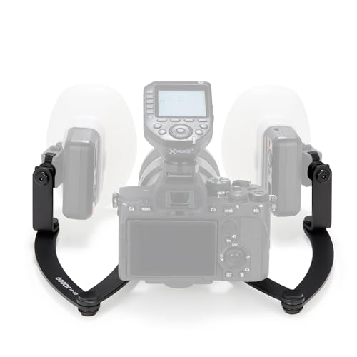 Godox Godox Mfd B Flexible Flash Bracket With Dual Flash Mounts Aluminum Alloy 360 Rotatable