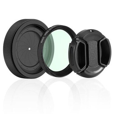 FotoAene Adjustable Iris Aperture Diaphragm M30 to M37 Iris Aperture Diaphragm Adapter Optical Diaphragm 1526mm Lens Module Adapter Ring PVS14 PSV14 Optics Filter Protector Cover Set