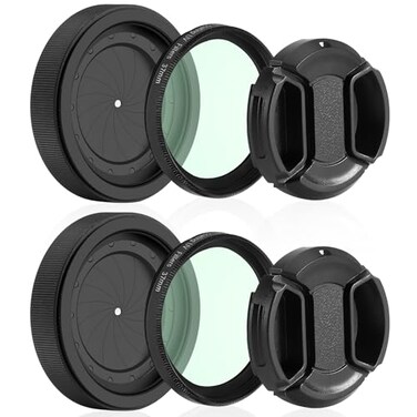 Folisobo Adjustable Iris Aperture Diaphragm Filter Pack M30 to M37 Iris Aperture Diaphragm Adapter Optical Diaphragm 1526mm Lens Module Adapter Ring PVS14 PVS 14 Adjustable Iris Filter Cover Set2