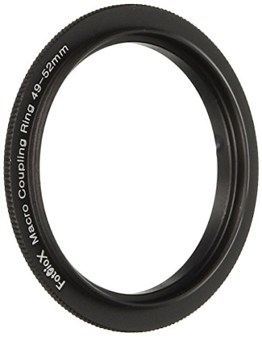 Fotodiox 49mm 52mm 4952mm Macro Closeup Reverse Ring Anodized Black Metal Ring for Nikon Canon Sony Olympus Pentax Panasonic Samsung Camera
