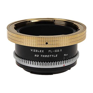 Fotodiox Vizelex CINE ND Throttle Lens Adapter Compatible with ARRI PL Lenses to Canon RFMount Cameras Builtin Variable ND Filter 28 Stops