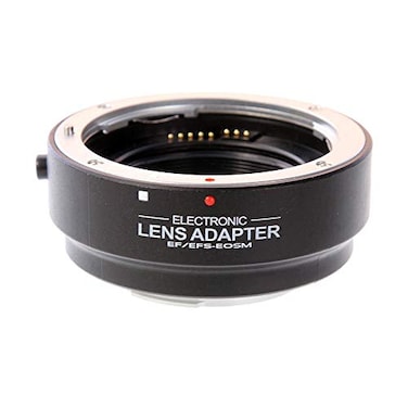 FocusFoto Auto Focus AF Electronic Automatic Lens Adapter Ring for Canon EF EFS Lens to Canon EOS M EFM Mount Mirrorless Camera Body M1 M2 M3 M5 M6 M10 M50 M100 M200 M50 Mark II M6 Mark II