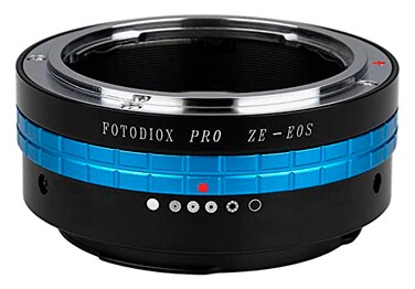Fotodiox Pro Lens Mount Adapter for Mamiya ZE 35mm Lens to Canon EOS EF Mount DSLR Camera Body