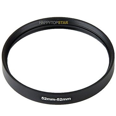HAPPYTOPSTAR Metal 5252 mm 52mm 52 mm Female to Female Coupling Ring Adapter for Lens Filter
