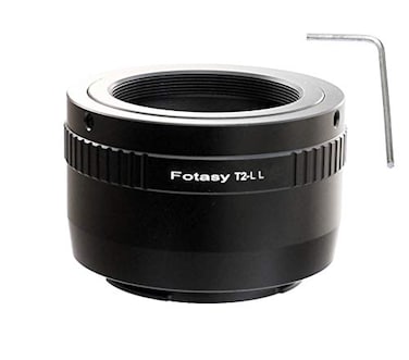 Fotasy Adjustable T Mount Lens to L Mount Adapter T Mount L Mount Adapter T2 Telescope Lens Adapter Compatible with Panasonic S1 S1H S1R S4 S5 Leica SL SL2 TL2 TL Leica T Sigma fp fp L
