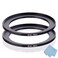 WH1916 67mm82mm Step Up Ring 67mm Lens to 82mm Filter Camera Lens Filter Adapter Ring Lens Converter Accessories 2 Pack with Cleaning Cloth