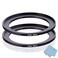 WH1916 67mm82mm Step Up Ring 67mm Lens to 82mm Filter Camera Lens Filter Adapter Ring Lens Converter Accessories 2 Pack with Cleaning Cloth