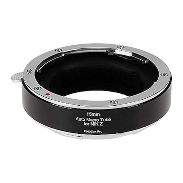 Fotodiox MacroTubeAutoNKZ15 Pro Automatic Macro Extension Tube 15mm Section for Nikon ZMount MILC Cameras for Extreme Closeup Photography