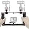 Pmsanzay Aluminium Alloy Underwater Video Light Stabilizer Tray Dive Light Stand Tray with Two Aluminum Alloy 1 Ball Handle for Action Camera and Any Other Camera with 14 inch Screw Hole