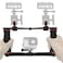 Pmsanzay Aluminium Alloy Underwater Video Light Stabilizer Tray Dive Light Stand Tray with Two Aluminum Alloy 1 Ball Handle for Action Camera and Any Other Camera with 14 inch Screw Hole