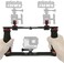 AUXPhome Aluminium Alloy Underwater Handheld Support Stabilizer Holder Video Light Dive Light Stand Tray with Two 1 Ball Handle for Action Camera and Any Other Camera with 14 inch Screw Hole