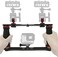 AUXPhome Aluminium Alloy Underwater Handheld Support Stabilizer Holder Video Light Dive Light Stand Tray with Two 1 Ball Handle for Action Camera and Any Other Camera with 14 inch Screw Hole