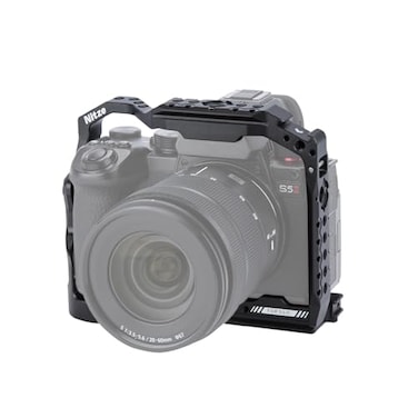 Nitze S5 II Cage for Panasonic S5 II S5 IIX Camera with 2 Builtin NATO Rails Cold Shoe and Arca Swiss Quick Release Plate TP05A