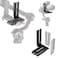 EaxanPic Aluminum L Bracket Vertical Horizontal Switching Quick Release Plate for DJI Ronin RS2 RSC2 Zhiyun WeebillS Gimbal Stabilizer Tripod Monopod and SLRs
