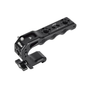 Nitze Camera Top Handle with NATO Clamp Mini NATO Handle with Builtin AntiOff Cold Shoe for DSLR and Mirrorless Camera Rigs Lil Stinger II Handle PA28MD1