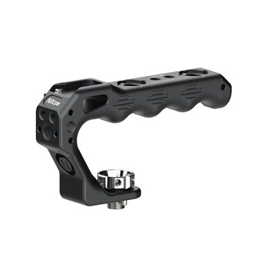 Nitze Locating Top Handle with 38 Screw and Detachable Locating Pins for ARRI Mini Ergonomic Camera Top Handle with Builtin AntiOff Cold Shoe Lil Stinger II Series PA28MD2
