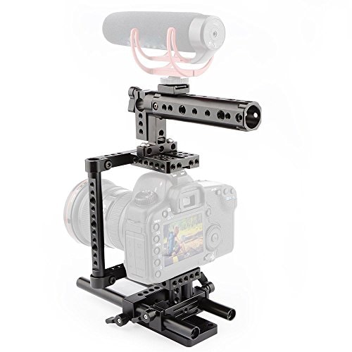 كامفيت CAMVATE Camera Cage Rig Top Handle Tripod Mount Plate