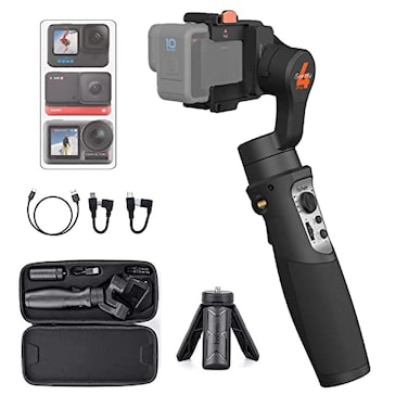 Hohem iSteady Pro 4 Action Camera Gimbal 3Axis Splashproof Stabilizer for GoPro Hero 131211109876543DJI OSMO ActionInsta360 ONE RSony RX0Quick Mounting14Hrs Runtime