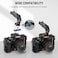 NEEWER Top Handle and NATO Rail Kit Comfort Silicone Grip with Quick Release NATO Clamp 3 Cold Shoes and 14 38 ARRI Threads Compatible with SmallRig Camera Cage Video Rig CA008