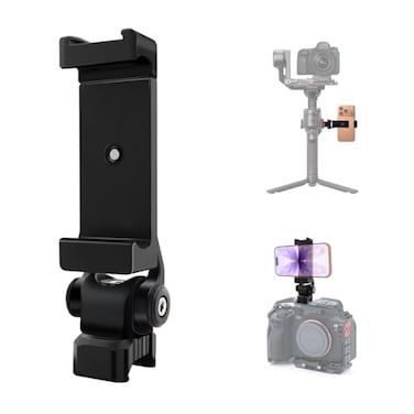 HAFOKO Aluminum Alloy Phone Tripod Mount with Cold Shoe Mount NATO Clamp Compatible with DJI RS5RS4RS4 ProRS3RS3 ProRS3 Mini Gimbal Stabilizer