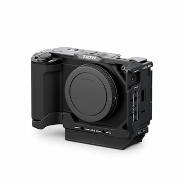 Tilta Camera Cage Compatible with Sony ZVE1 Cold Shoe NATO Rail M3 and 1420 Threads Includes NATO Top Handle Rod LWS Baseplate Black Half Camera Cage
