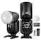 NEEWER Z2C 24G TTL Round Head Flash Speedlite Compatible with Canon Cameras Compatible with Godox 76Ws 18000s HSS Diffuser 2 Modeling Lamps TTLM Toggle Key 3000mAh 600 Full Power Light