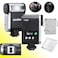 Godox Flash Godox iA32 Mini Camera Flash Automatic Flash GN 15 8 Power Levels25sRecycle490 Flash TimesAutoManual ModesMini Flash forCanonNikonSonyFujiCamerasNot Compatible for Sony ZV1F