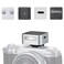 Zeniko ZF04 Lightweight OnCamera FlashMini Flash Speedlite CCT 6500K200K372 FullPower Flash Light with Universal Hot Shoe Mount Fit for Canon Nikon Sony FujiLeica Cameras Silver