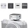 Zeniko ZF04 Lightweight OnCamera FlashMini Flash Speedlite CCT 6500K200K372 FullPower Flash Light with Universal Hot Shoe Mount Fit for Canon Nikon Sony FujiLeica Cameras Silver